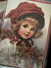 Vintage Style Christmas Cards  10  Brand New   Red Envelopes   Blank Backside