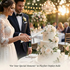 White Cake Knife And Server Set Server   Knife Set Of 2 With Acrylic Handle