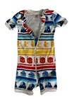 Hanna Anderson Star Wars Lightsaber Rainbow Striped Pjs Zip Romper 2t Limited Ed