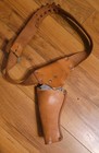 Collectible Vintage Genuine Cowhide Swivelshot Toy Holster   Toy Hubley Rodeo 