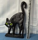 Vintage Halloween Black Cat Blow Mold Decoration