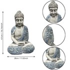 16  Garden Meditating Buddha Statue Buddha Zen Fengshui Figurine Sculpture Resin