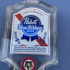 Vintage Pabst Blue Ribbon Beer Clear Lucite Tap Handle Two-sided 