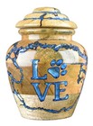 Pet Cremation Urn For Ashes - Wooden   Resin Dog cat Memorial Box - Small 20 Lbs