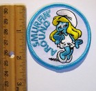 Girl Scout Guide Smurfin  Around Fun Patch Retro Smurfette Cartoon Badge Crest