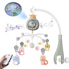 Baby Crib Mobile With Music   Projector   Rotating Rattles Toys  Remote Cont