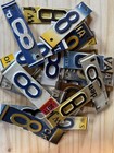 Mixed Color License Plate Number    8    Cut Crafts Signs - Mostly Pa -  4 Max Ship