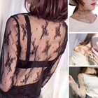 Women Mesh Sheer Tank Crop See Through Long Sleeve T-shirt Blouse Tops Fashion    