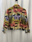 Vintage Silverado Santa Fe Tapestry Jacket Shirt Medium Southwest Abstract