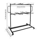 84 Chairs Folding Chair Cart Heavy Duty Mobile Stackable Chair Table Dolly 