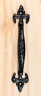 Cast Iron Rustic Black Fleur De Lis Drawer Cabinet Door Pulls Hardware 4 Pack