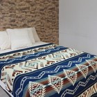 Alpaca Wool Blanket Throw Xl King 90x75 Reversible Thick   Warm Handmade Ecuador