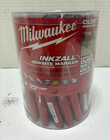 Milwaukee Inkzall Jobsite Marker Black Fine Point Clog Resistant 36 Pcs New