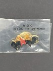 Vintage 80s Two Eagles Enamel Pinback Lapel Pin Hat Pin