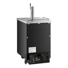 Single Tap Kegerator Beer Dispenser - Black   1  1 2 Keg Capacity