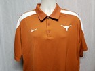 Nike Dri Fit University Of Texas Long Horns Adult Orange Xl Collared Shirt
