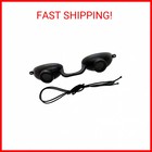 Super Sunnies Evo Flexible Tanning Bed Goggles Uv Eye Protection Black Glasses 