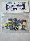Vintage 1970s Walbead Felt Shapes Craft Trims  Floral Applique New Old Stock