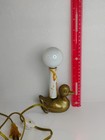 Vtg Mcm Brass Duck Night Light Small Electric Table Accent Lamp  