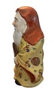 Vintage Chinese Earth God Tu Di Gong Statue Ceramic Sculpture Figurine Feng Shui