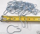 Shower Hooks Lot Of 500 Chrome Plated Shower Curtain Hooks  Rings