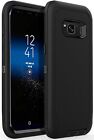 For Samsung Galaxy S8 S8 plus Black Shockproof Defender Hard Case W belt Clip