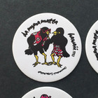 4x Da Myna Matta Hawaii Pogs Milk Caps Birds Blackbirds Crows Vintage Game 1993