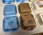 6 Mcdonald s Clamshell Foam Containers Box Vintage Nos Rare