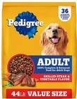 Pedigree Complete Nutrition Adult Dry Dog Food - Steak   Vegetables  44 Lb  3 Pk