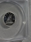 1963 Canada 10 Cents Proof Like Silver Coin Graded Ms 64 Cameo By Anacs