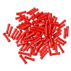 100pcs Butt Wire Connectors Crimp Terminals Electrical 22-18 Awg Red New