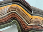 Bale Of Synthetic Felt Earth Tones 13 Pieces 8x36 Ea Clean Crafts New