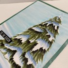 Classic Winter Christmas Handmade Greeting Card Blank Inside With Envelope