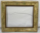 Vintage Mid Century Painted   Gold Gilt Quartersawn Oak Wood Frame Fits 10 x8 