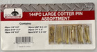 144pc Goliath Industrial Large Cotter Pin Assortment Kit   Lcp144