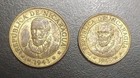 1943 Nicaragua 5   10 Centavos Old Wwii Era Coins Km 21 22 Francisco Hernandez