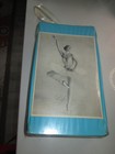 Vtg Ballet dance Shoes Carry Case Blue Vinyl W strap   Roni Mahler Signed Photo