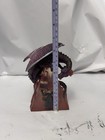 Purple Dragon With Wizard In Pink Crystal Figurine