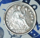 1858 O Seated Liberty Half Dime    t536