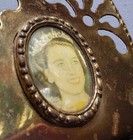 Vintage Queen Elizabeth Ii 1953 Coronation Business Card Holder On Wood Stand