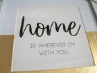 Art White Gold Home Is Wherever I m With You Logo Colorblocked Matted 11 X 11 