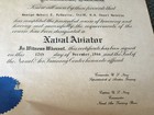 Ww2 Us Navy Avatior Training Certificate  1944