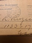 Vtg  1938   Us Post Office Dept Official Business Postcard Form H-22