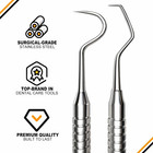 Dental Tools  Dental Pick For Teeth Cleaning  Stainless Steel Hygiene Kit With