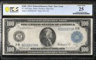 1914  100 New York  Federal Reserve Note Frn Pcgs 25 Comment Fr 1090 06678