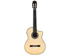 Cordoba Luthier Gk Pro Negra Cutaway A e Nylon String Guitar - B-stock