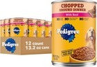 Pedigree Chopped Ground Dinner Chicken   Beef Wet Dog Food  13 2 Oz Cans 12 Pack