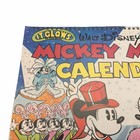 Vtg Walt Disney s 1982 Mickey Minnie Mouse Glow In Dark Spiral Calendar