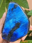 Labradorite Deep Blue Flash Polished Natural Freeform Large  80-110 Mm 