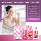 Bath And Body Travel Gift Set  3pcs Travel Size Shower Gel Body Lotion Fragra   